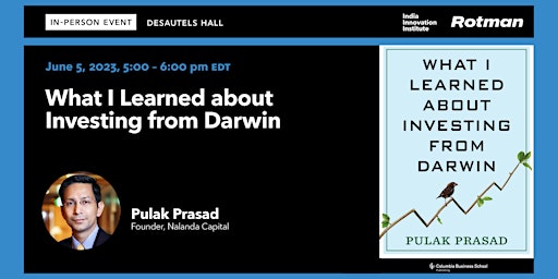 Imagen principal de IN PERSON: Pulak Prasad on What I Learned about Investing from Darwin