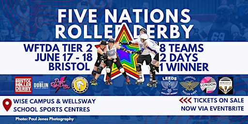 Primaire afbeelding van 5 Nations Roller Derby Tier 2 Tournament hosted by Bristol Roller Derby