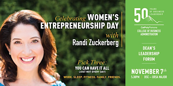 Randi Zuckerberg - Dean's Leadership Forum
