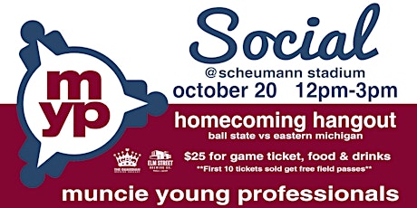 Muncie Young Professionals Social Event  - Homecoming Hangout Tailgate Party