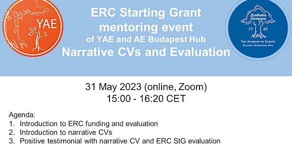 ERC Starting Grant Mentoring Event - Narrative CVs and Evaluation