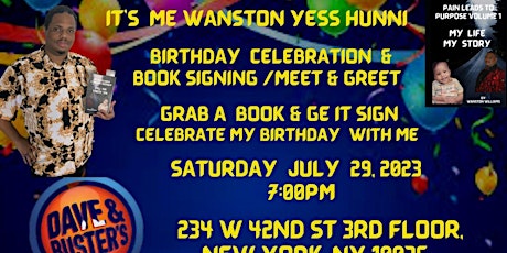 WANSTON'S BOOK  SIGNING  AND BIRTHDAY  GATHERING