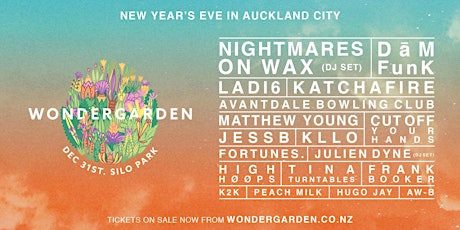 Wondergarden - 2018 New Year's Eve in Auckland City primary image