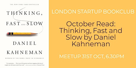 London Startup Bookclub: Thinking, Fast and Slow primary image