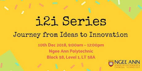 i2i Series: Journey from Ideas to Innovation primary image