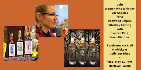 Redwood Empire Comparative Whiskey Tasting with Head Distiller Lauren Patz