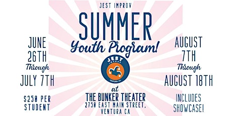 Jest Improv Summer Youth Program!