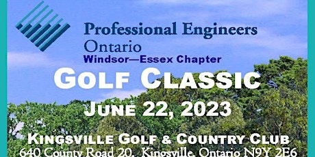 2023 PEO Windsor-Essex Chapter Golf Classic primary image