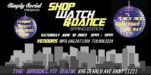 SHOP WATCH & DANCE VENDORS (Spring 2023) primary image