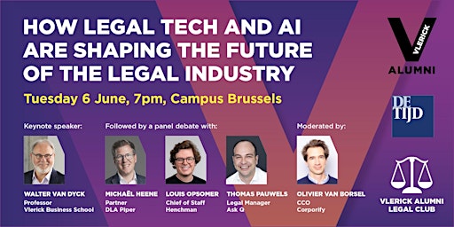 Image principale de Vlerick Alumni Legal Club: How are AI and Legal Tech changing the Game?