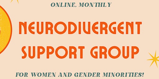Online Support Group for Neurodivergent Women and Gender Minorities (£12) primary image