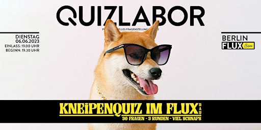 Quizlabor #13 - Kneipenquiz im FluxBau primary image