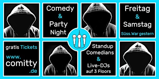 Primaire afbeelding van Comedy & Party Night ⭐Profi-Comedians & Newcomer ⭐DJs auf 3 Floors ⭐Berlin