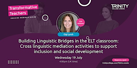 Building Linguistic Bridges in the ELT classroom primary image