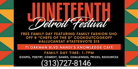 Juneteenth Detroit Parade and Festival (13th Annual)
