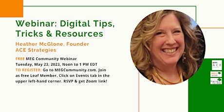 5.23.23 Free Webinar, Digital Tips, Tricks and Resources primary image