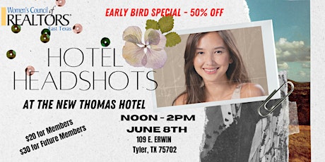 Headshots at the New Thomas Hotel Tyler, TX primary image