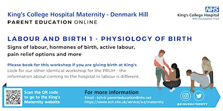 King's Maternity Antenatal Workshop 1: Physiology of Labour and Birth primary image