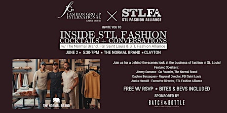 Imagen principal de Inside STL Fashion: Cocktails + Conversations w/ The Normal Brand