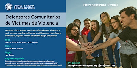 Entrenamiento para Defensores Comunitarios | Community Advocates Training