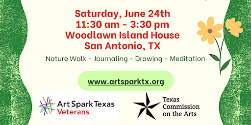 Women Vet Art and Nature Workshop San Antonio, TX (Journaling and Walking)