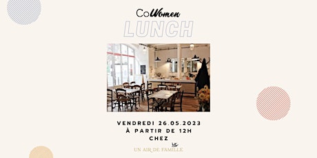 Image principale de Co-Women Lunch chez Un Air de Famille