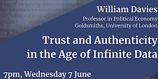 Public Lecture by Professor William Davies primary image
