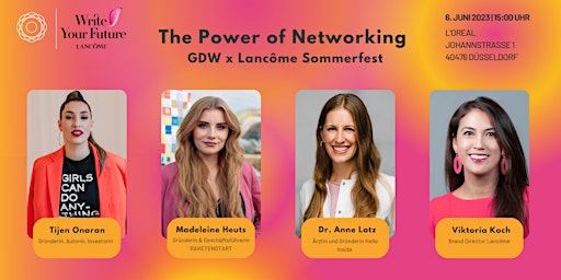 The Power of Networking | GDW x Lancôme Sommerfest primary image