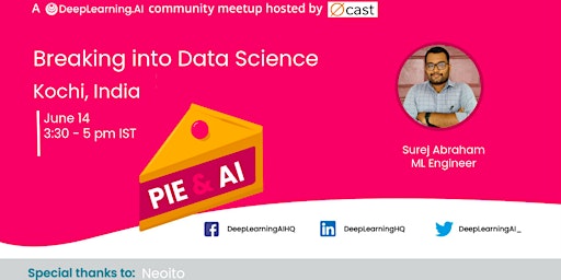 Imagem principal de Pie & AI: Kochi - Breaking into Data Science