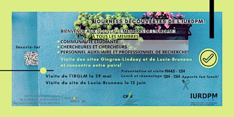 Journée Découverte de l'IURDPM  à Lucie-Bruneau