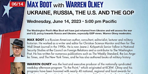 Max Boot: Ukraine, Russia, the U.S. & the GOP primary image