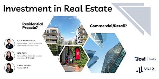 Hauptbild für Real Estate Seminar: Investment in Real Estate