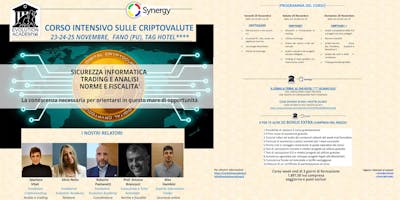 Corso Intensivo sulle Criptovalute Corso Intensivo sulle Criptovalute