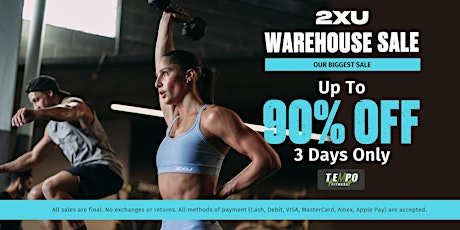 SPOT THE X - 2XU BIG WAREHOUSE SALE - UP to 90% OFF
