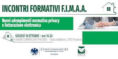 Nuovi adempimenti normativa privacy e fatturazione elettronica Nuovi adempimenti normativa privacy e fatturazione elettronica