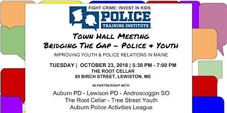 Maine Police + Youth Town Hall primary image