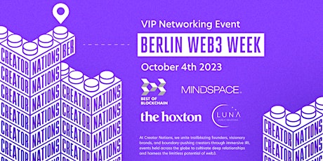 Creator Nations - Berlin Web3 Week VIP Networking Event