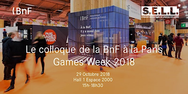 Les tables rondes BnF Paris Games Week 2018