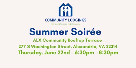 Community Lodgings Summer Soirée