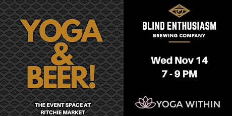 Yoga and Beer at Blind Enthusiasm Brewing Company  primary image