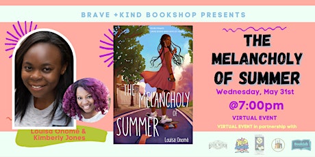 VIRTUAL BOOK LAUNCH: Louisa Onomé 's THE MELANCHOLY OF SUMMER