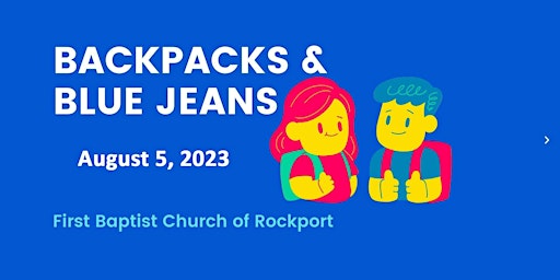 Imagem principal do evento Backpacks and Blue Jeans 2024