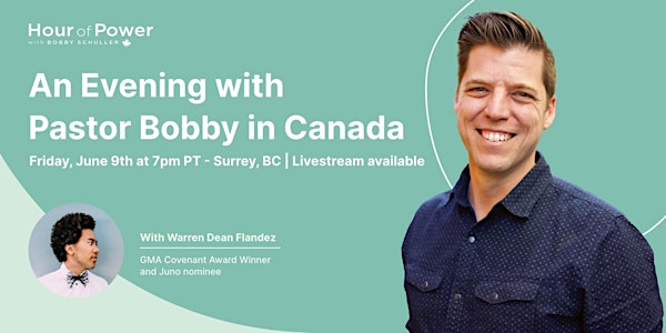 An Evening with Pastor Bobby in Canada