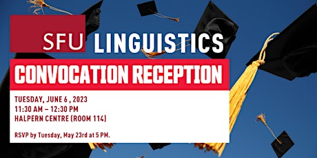 June 2023 Linguistics Convocation Reception