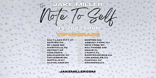 Jake Miller - Note To Self Tour - Detroit, MI primary image