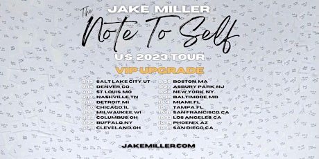 Jake Miller - Note To Self Tour - Nashville, TN