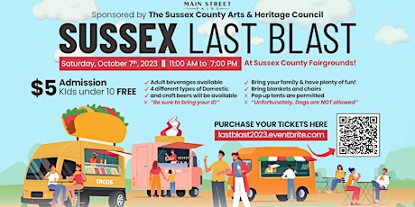 Sussex County ‘Last Blast' Food Truck and Music Festival