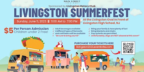 Livingston ‘Summerfest’ Food Truck and Music Festival