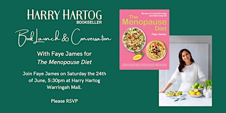 The Menopause Diet  Book Launch primary image