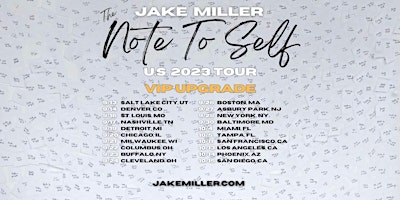 Primaire afbeelding van Jake Miller - Note To Self Tour - Baltimore, MD